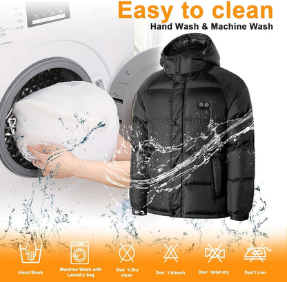 Heated jacket battery pack with charging cable and specifications