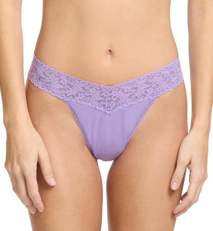 Hanky Panky Supima cotton thong product detail close-up