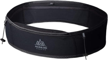 AONIJIE Hydration Belt Running Fanny Pack, with 250Ml Soft Water Bottle Flask Phone Holder for Trailing Running Climbing Jogging Cycling Workout Fitness 3 Colors (Black, M/L)