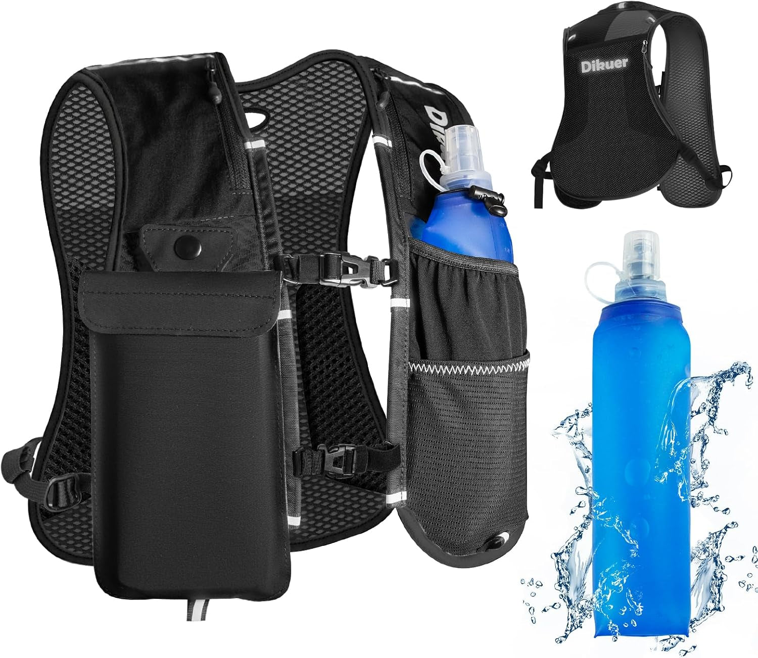 Reflective running vest for women hiking and cycling