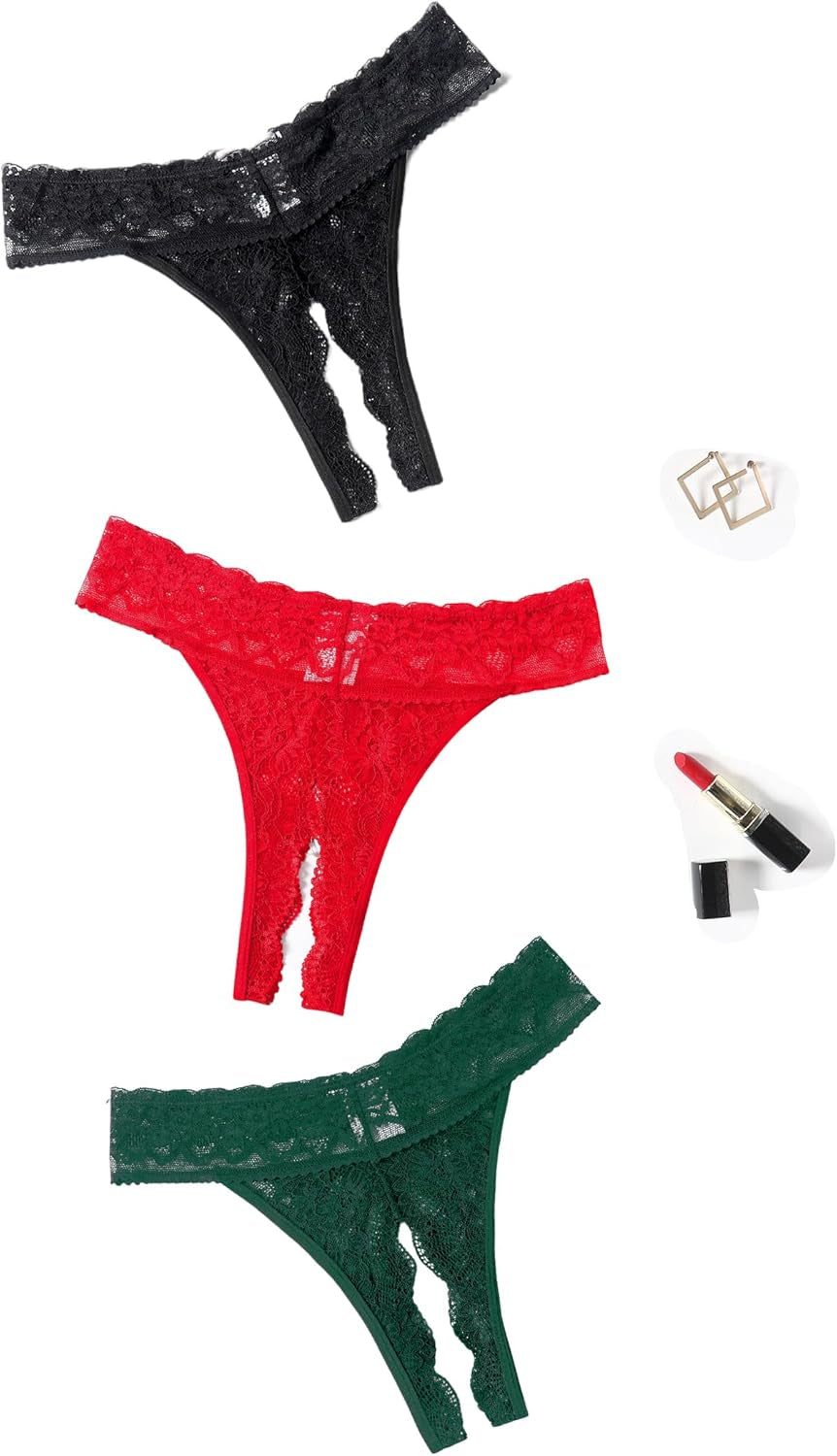 Size chart guide for Avidlove sexy lace thong underwear