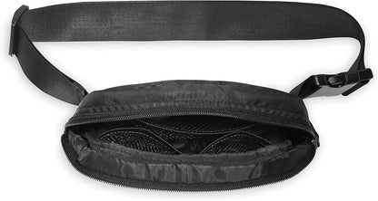 Multiple pockets on Gaiam waist pack for phone and essentials