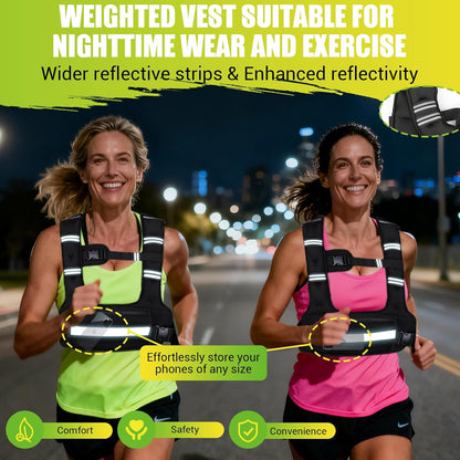 Iron sand bags included with adjustable weight vest for women