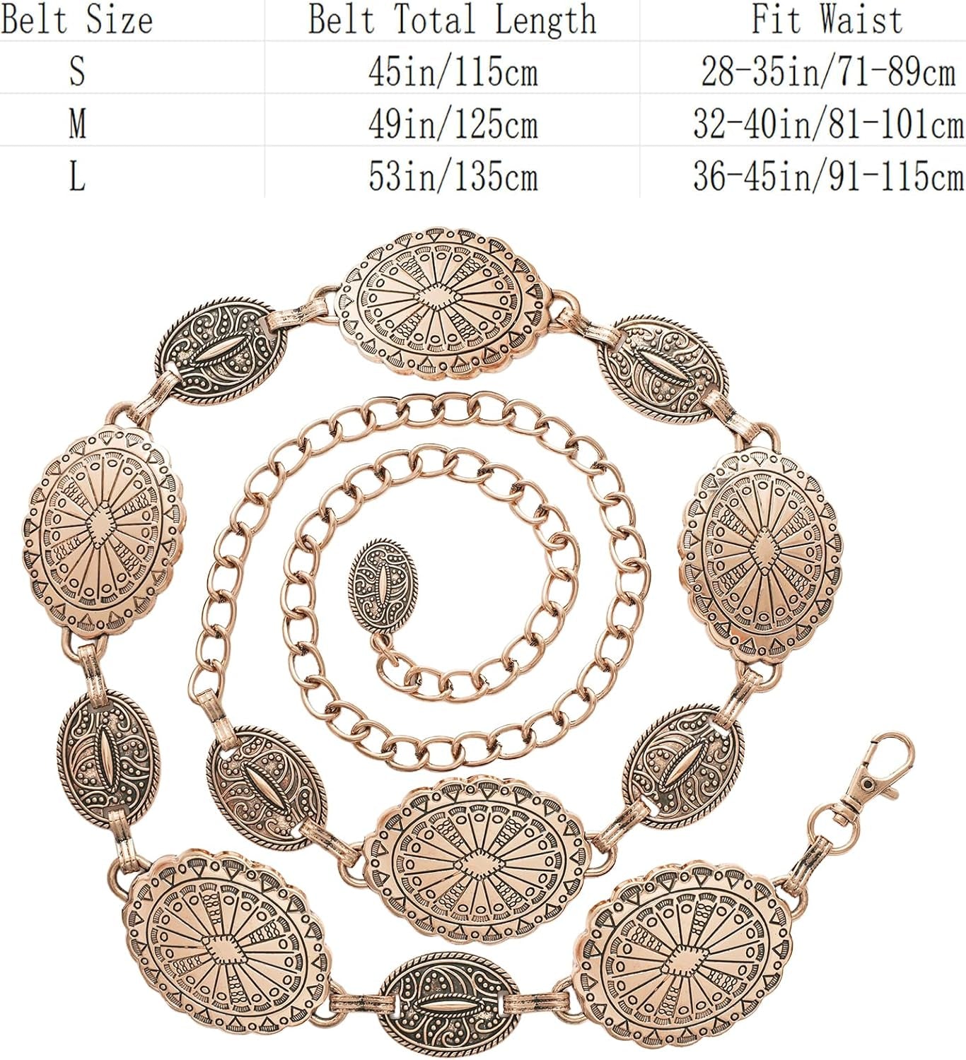 NEOREAL Metal Waist Chain Retro Fashion Body Belly Belt Gold Silver Belts Jewelry Accessories for Women Girls