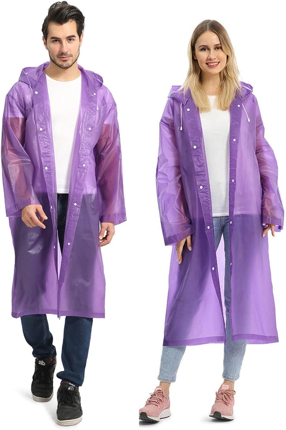 Compact rain poncho ready for outdoor activities and travel