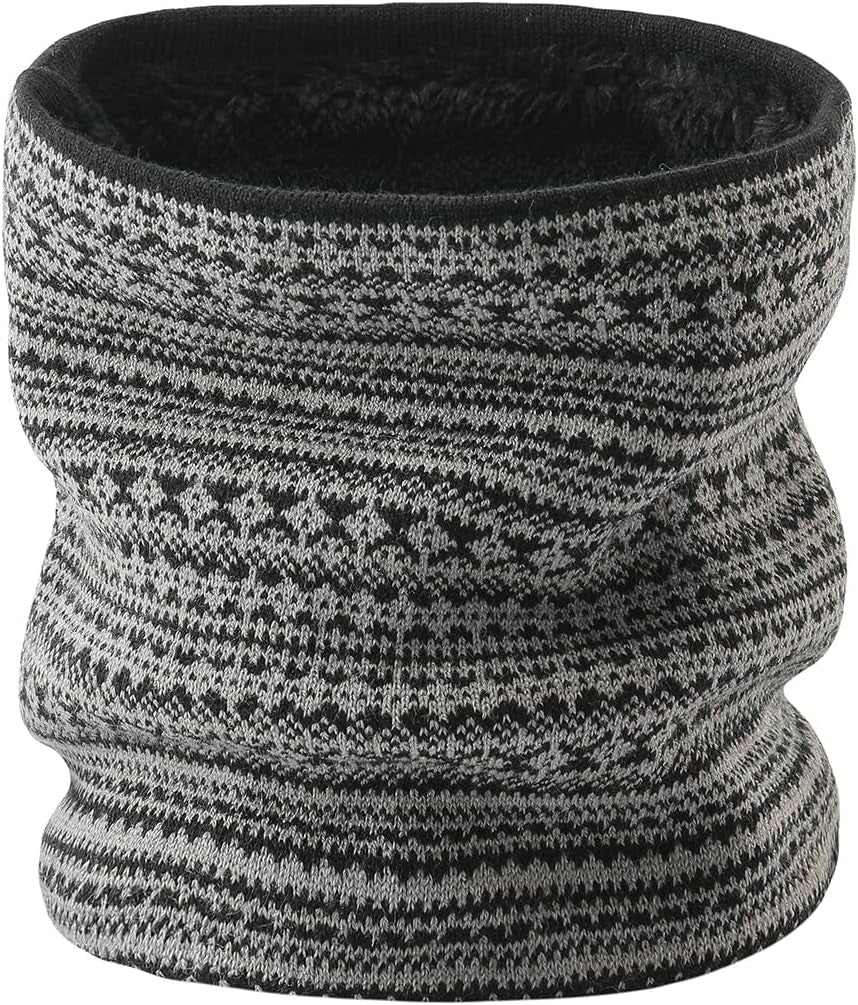Novforth Winter Neck Warmer Men Ski, Neck Gaiter Face Scarf Women, Fleece Scarf for Men Gaiter Mask, Thick Windproof Scarves