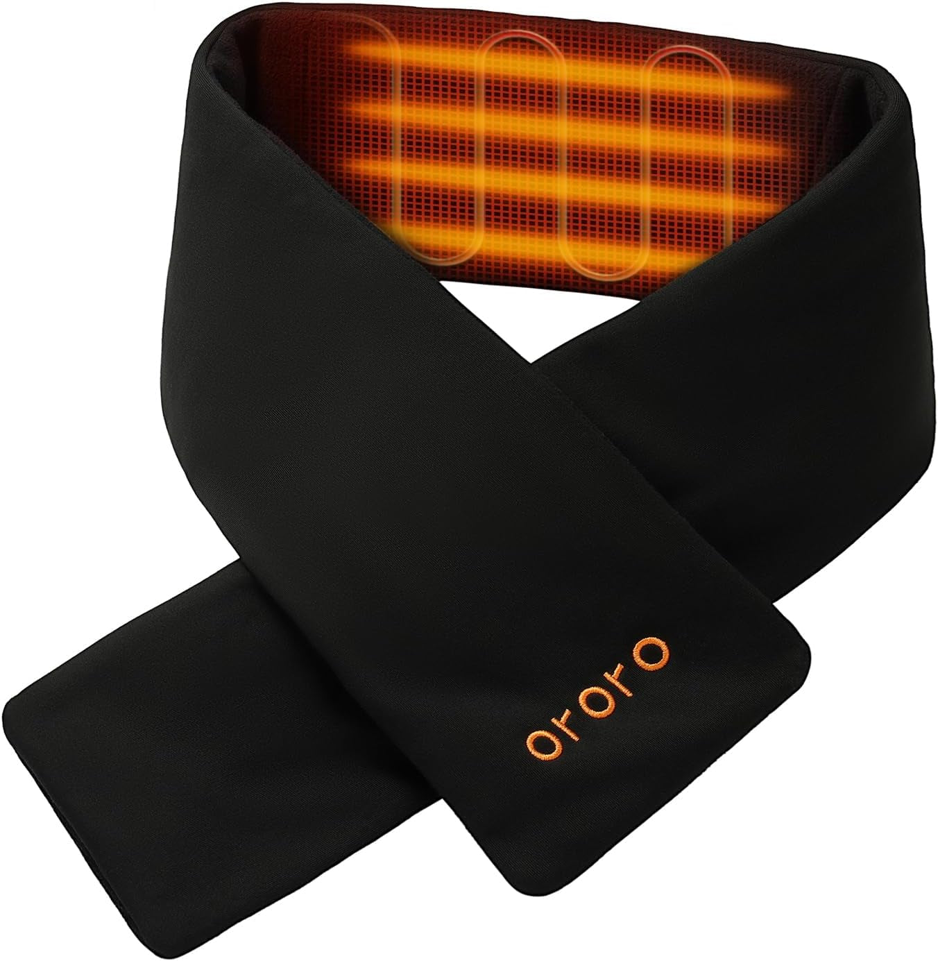 ORORO Heated Scarf, up to 12 Hours of Warmth, Heated Neck Warmer with Rechargeable Battery