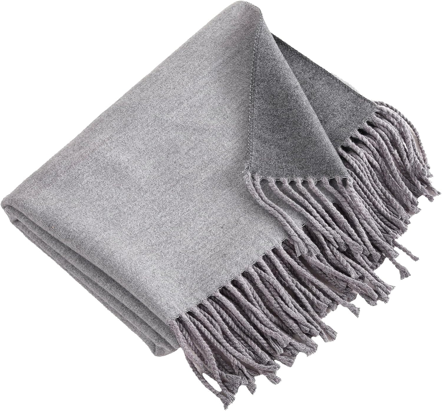 Winter Scarf for Women-Reversible Scarf with Cashmere-Like Softness 70X200Cm - Warm Shawl Wrap -Pashmina Shawls Wrap