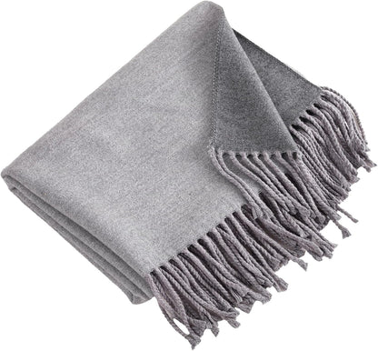 Winter Scarf for Women-Reversible Scarf with Cashmere-Like Softness 70X200Cm - Warm Shawl Wrap -Pashmina Shawls Wrap