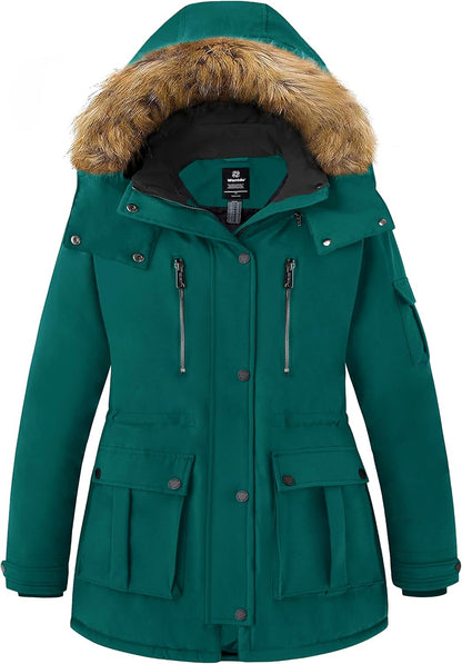 Winter coat cuff and sleeve design with adjustable straps