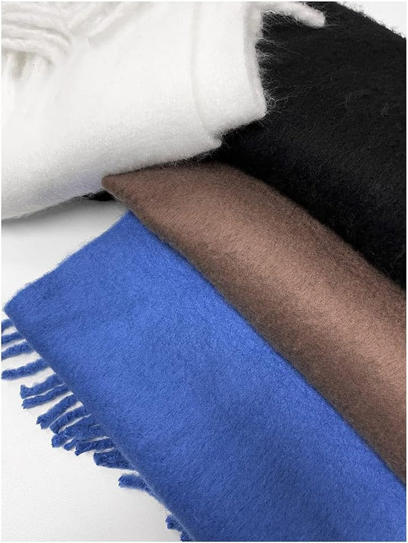 Large Chunky Scarf Oversized Fluffy Scarves Blanket Big Wool Thick Winter Warm