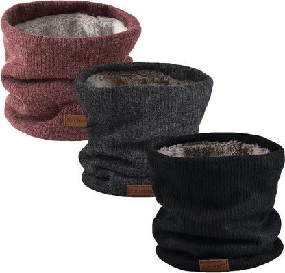 Novforth Winter Neck Warmer Men Ski, Neck Gaiter Face Scarf Women, Fleece Scarf for Men Gaiter Mask, Thick Windproof Scarves