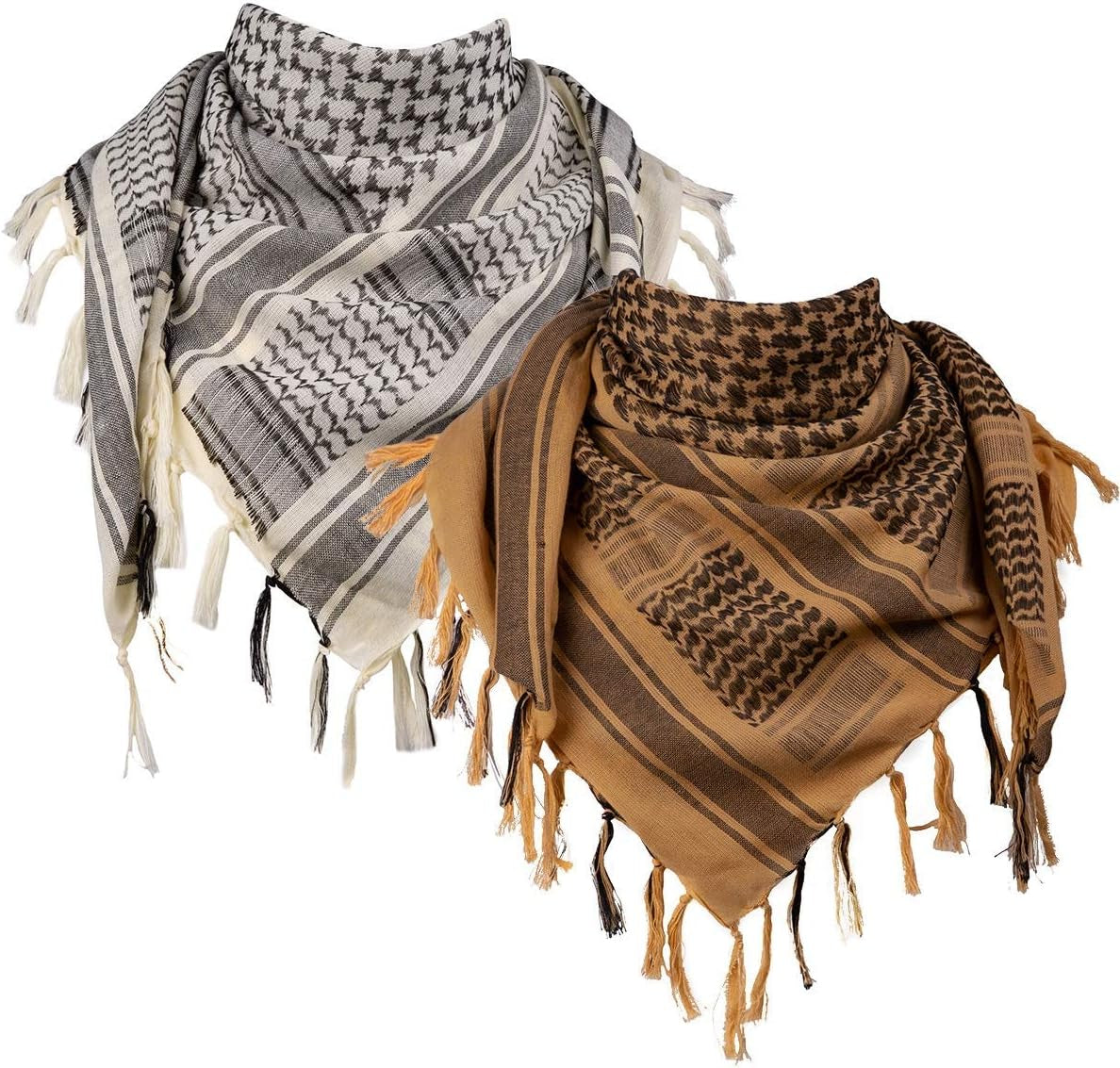 FREE SOLDIER Scarf Military Shemagh Tactical Desert Keffiyeh Head Neck Scarf Arab Wrap with Tassel for Men Women