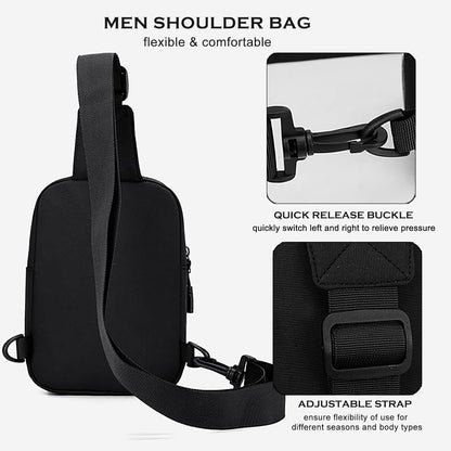 Water-resistant material detail of women's small crossbody bag