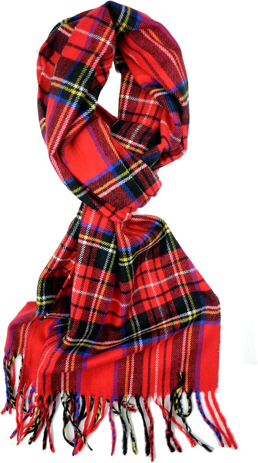 Plum Feathers Super Soft Luxurious Cashmere Feel Unisex for Men and Women Winter Scarf