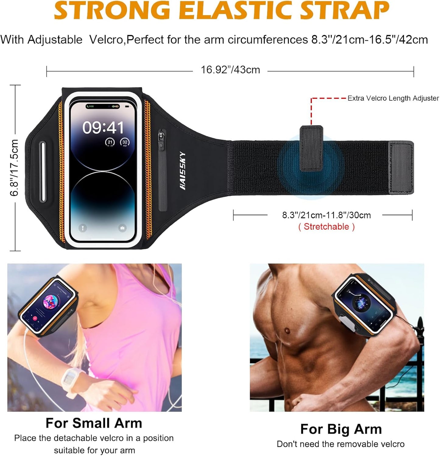 Earphone holder attachment integrated into armband design