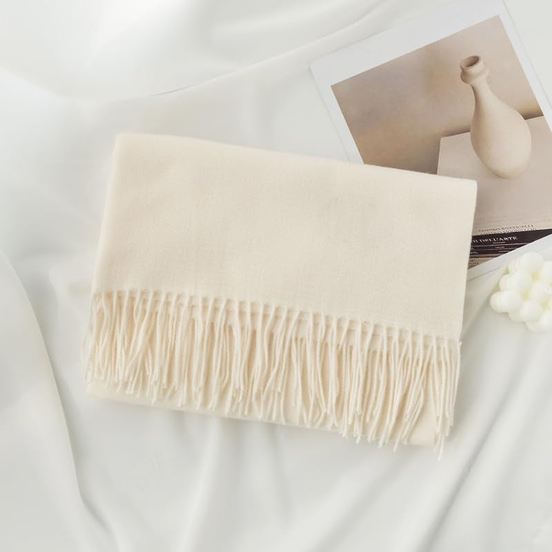Winter Scarf for Women Men Cold Weather - Soft Warm Shawls Scarves with Tassels(78.7''*26.8'')