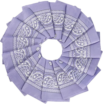 16Pcs Bandanas Multi-Purpose Party Outdoor Favor Scarf Headband Handkerchiefs for Women Men Boy Girls