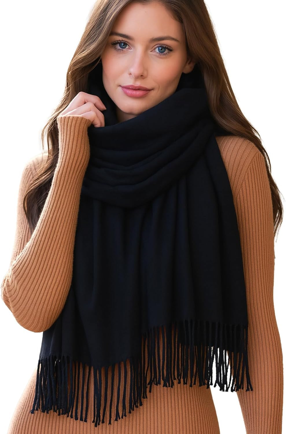 RIIQIICHY Scarf for Women Scarves and Wraps Winter Warm Pashmina Shawl for Cold Weather
