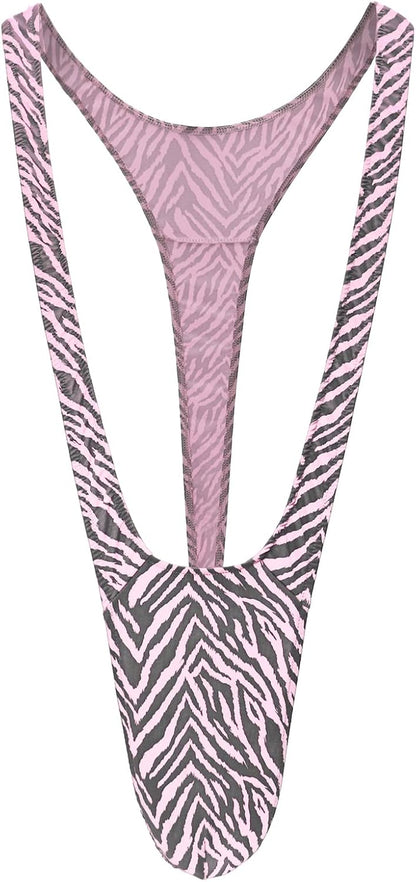 Novelty men's thong with attached bells and antlers