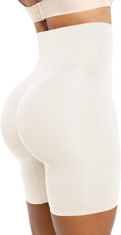 SHAPELLX Shapewear Tummy Control Shorts for Women Seamless High Waisted Body Shaper Thigh Slimming Underwear Girdle