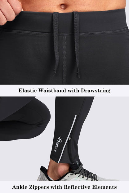 Ankle zipper opening on men's hiking leggings