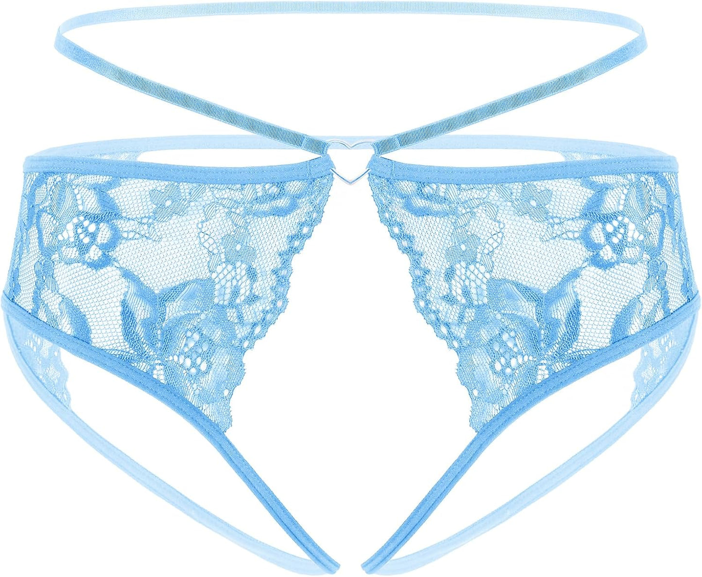 Avidlove Lace Thongs for Women Strap Cheeky Underwear Floral Lace Panties Hollow Out G-String
