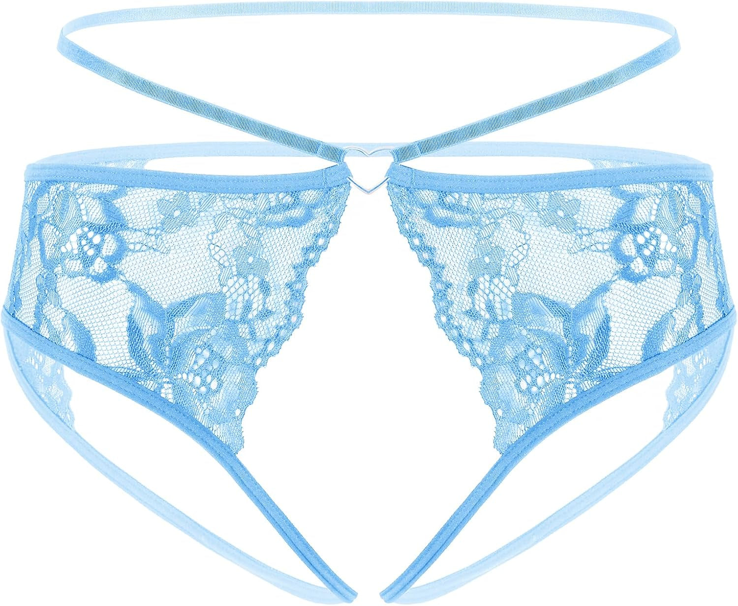 Avidlove Lace Thongs for Women Strap Cheeky Underwear Floral Lace Panties Hollow Out G-String