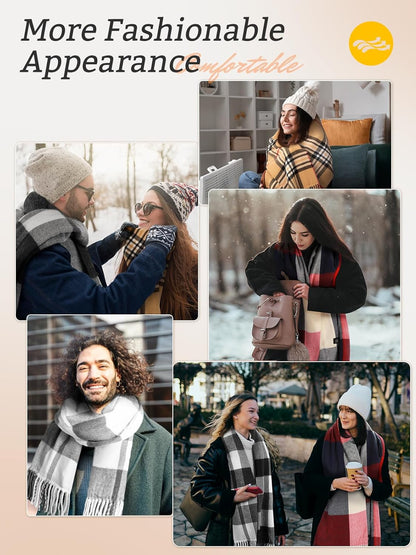 Heated Scarf for Women/Men, Electric Heating Scarf with 5500Mah Battery, up to 8 Hours of Warmth Heater for Winter