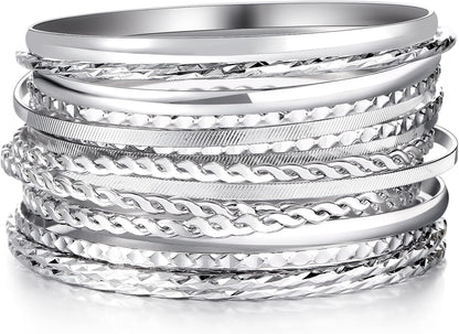 Ornate Indian stackable bangles with vintage jewelry aesthetic