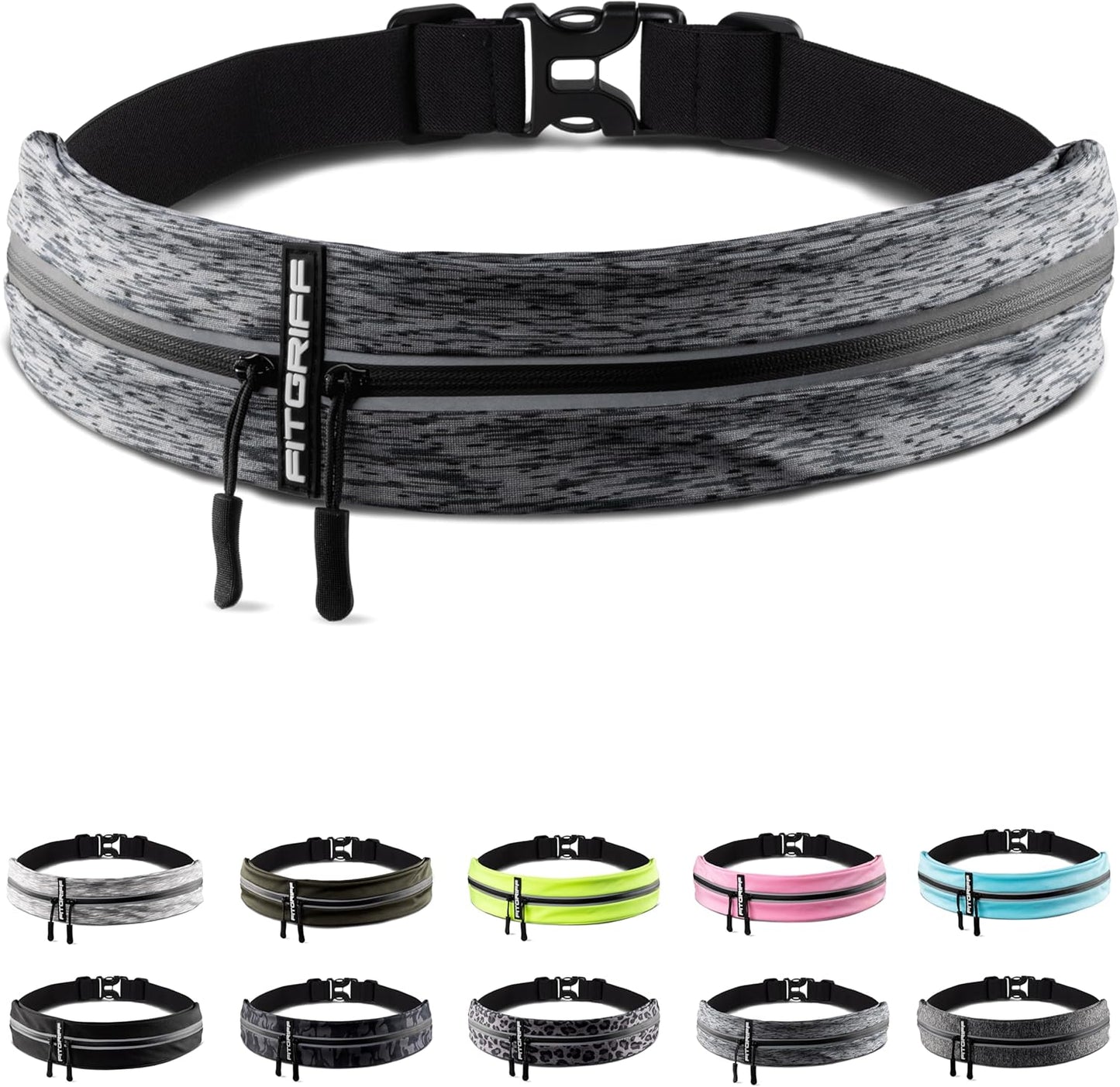 Women's running belt with phone holder for fitness and training