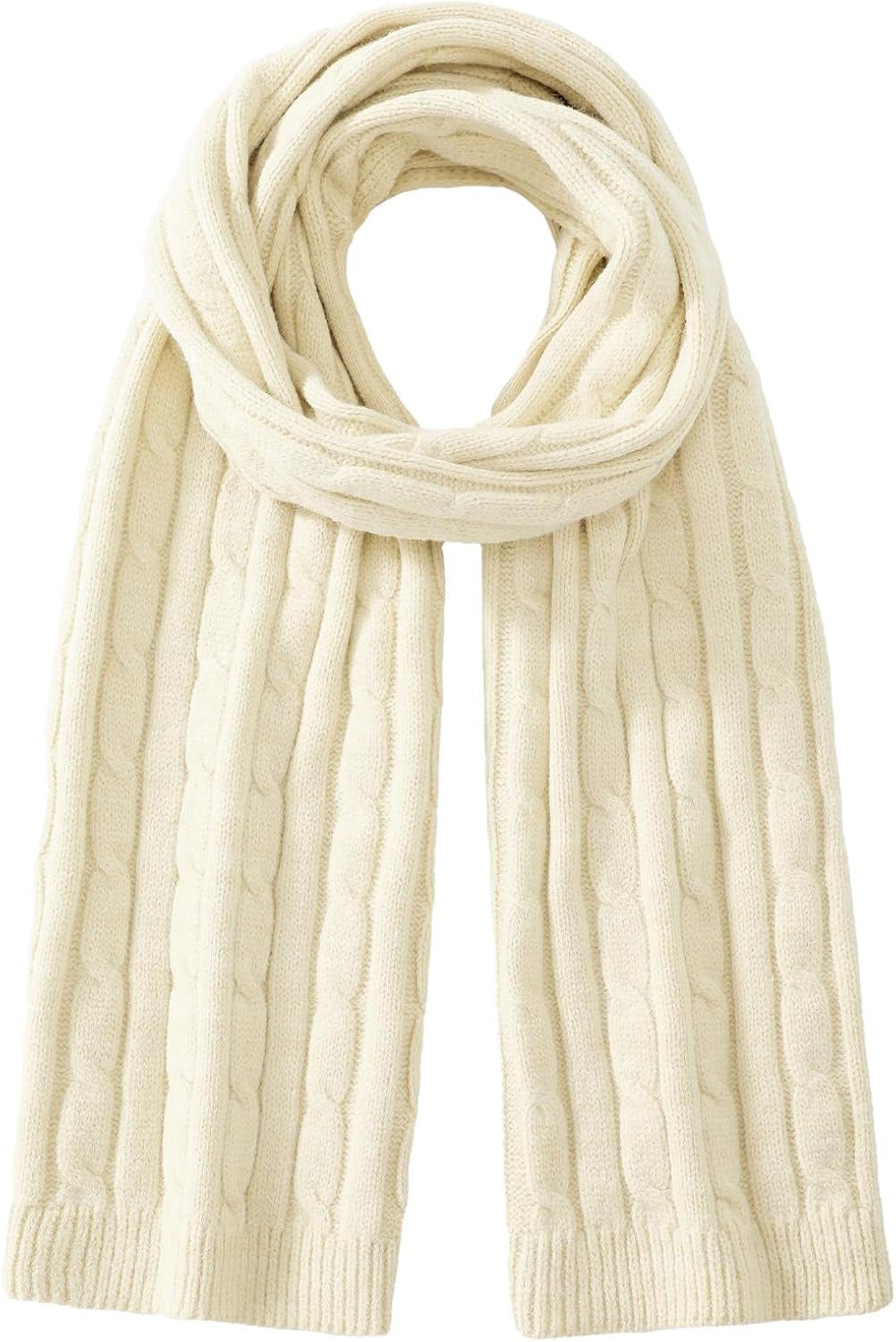 Passionbility Winter Scarf for Women Warm Winter Knit Scarf Cable Chunky Soft Scarves for Cold Weather