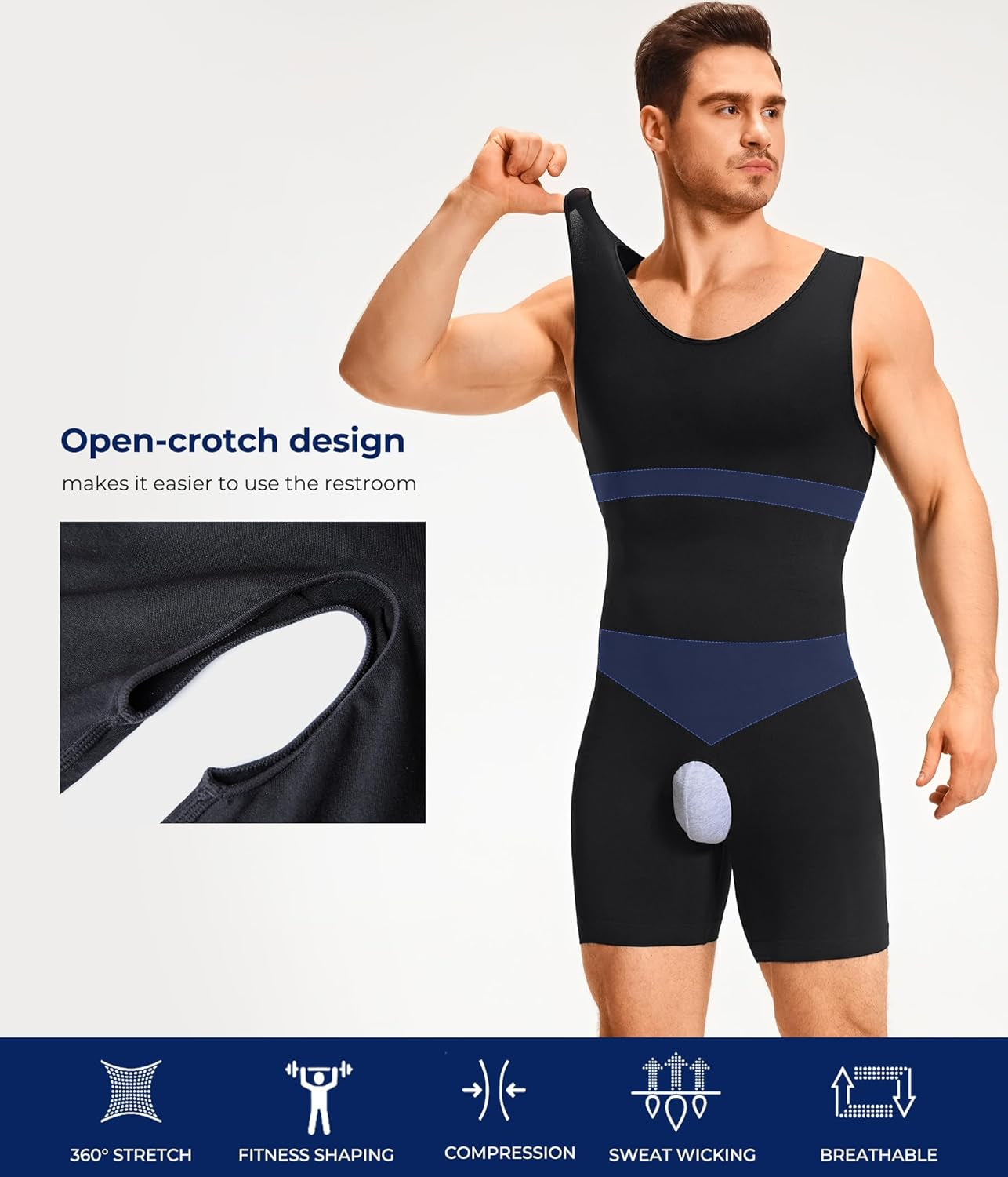 TAILONG fajas para hombres worn under dress shirt