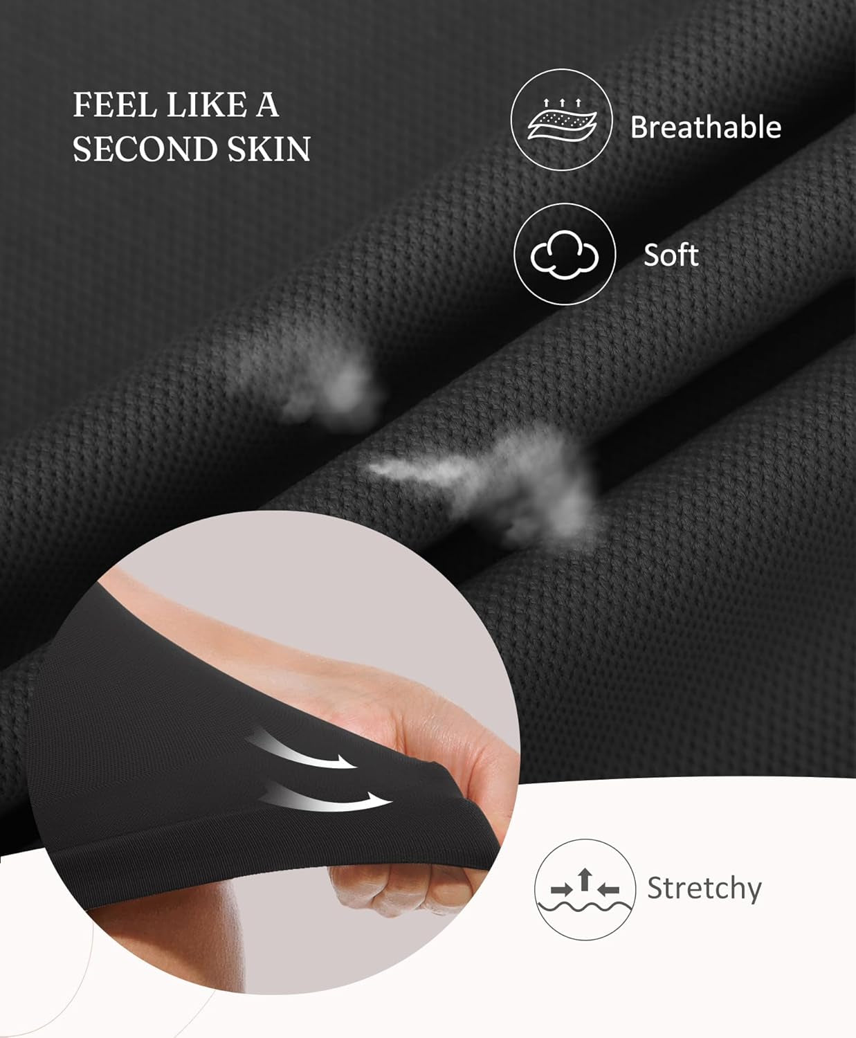 Close-up of seamless stitching on Feelingirl shapewear tank