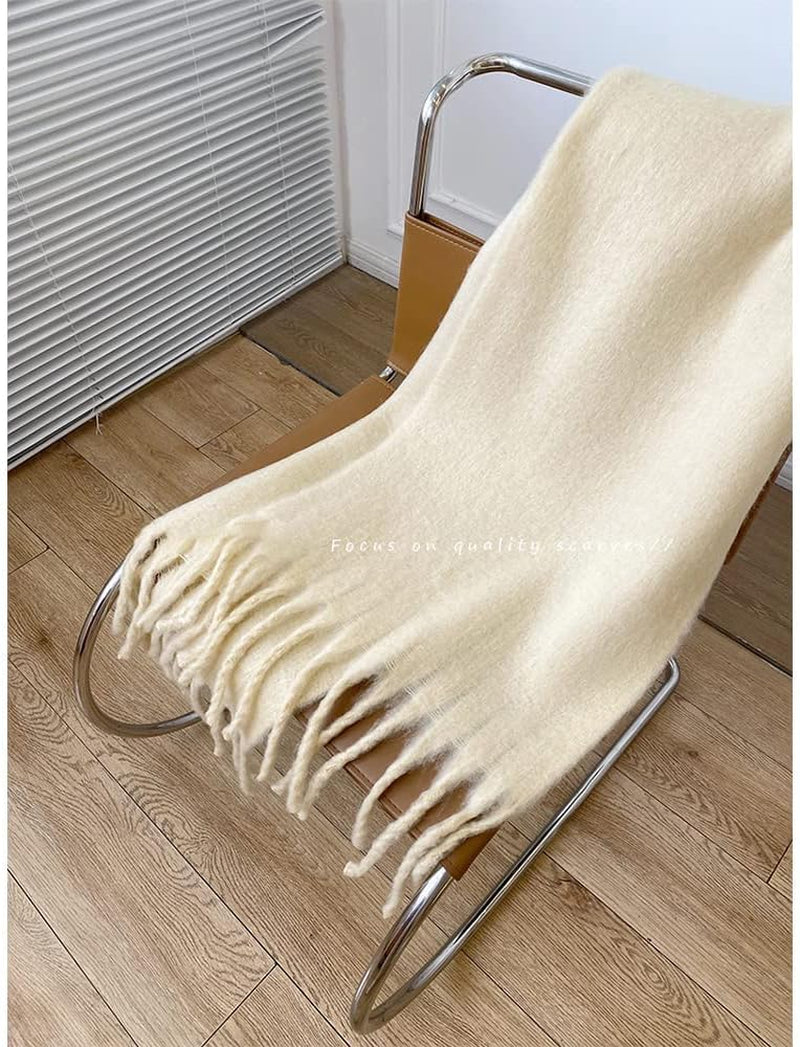 Women Chunky Scarf, Soft Warm Winter Scarf for Cold Weather, Christmas Blanket Scarves Pashmina Shawl Wrap