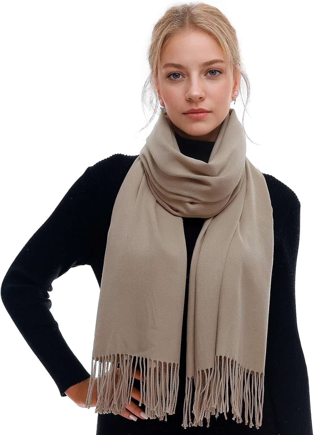 RIIQIICHY Scarf for Women Scarves and Wraps Winter Warm Pashmina Shawl for Cold Weather