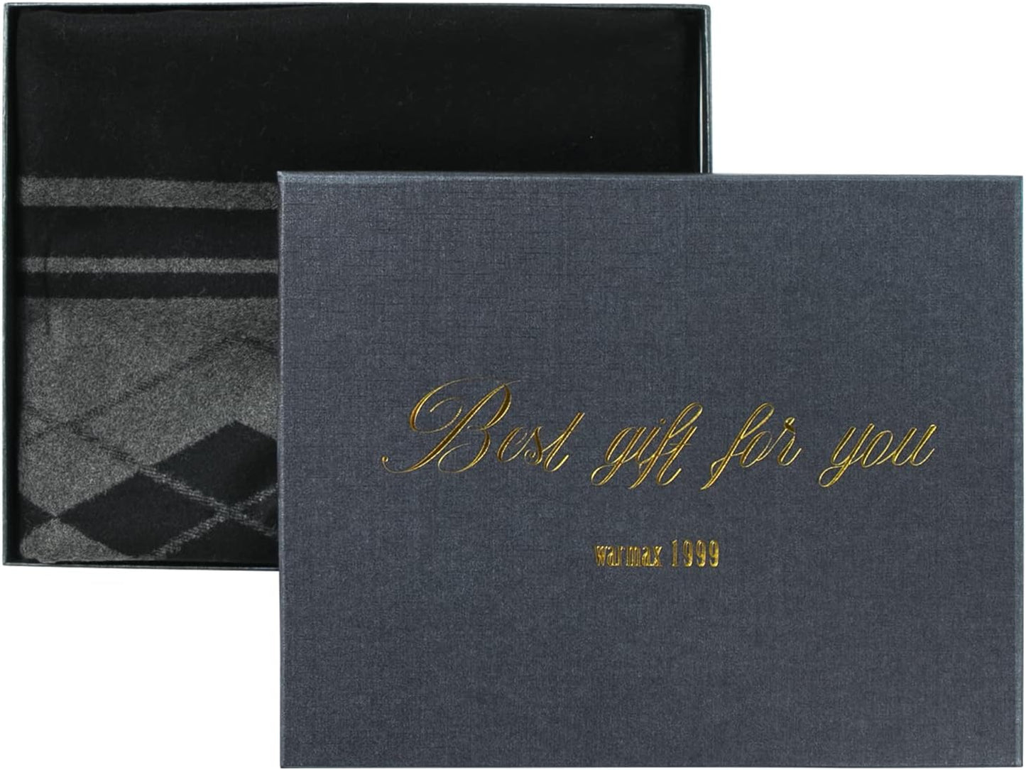 American Trends Mens Winter Warm Long Soft Scarf Plaid Tassel Scarf for Men Soft Classic Scarves