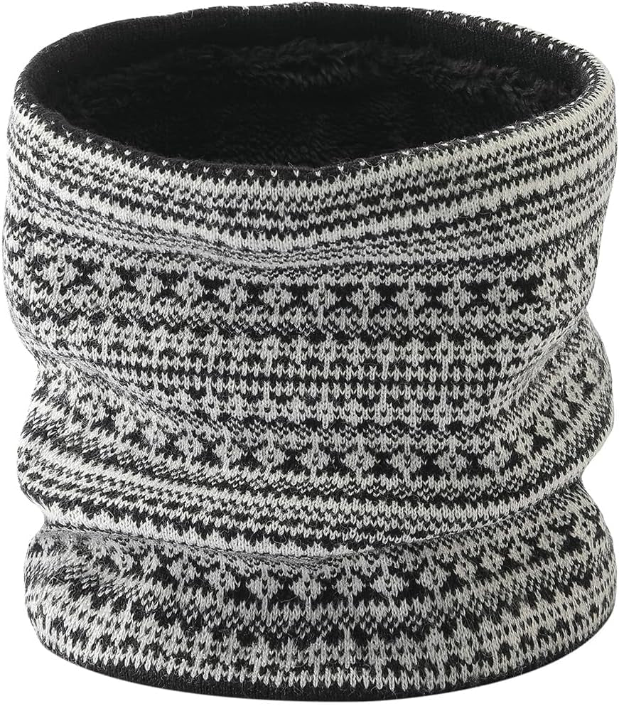 Novforth Winter Neck Warmer Men Ski, Neck Gaiter Face Scarf Women, Fleece Scarf for Men Gaiter Mask, Thick Windproof Scarves