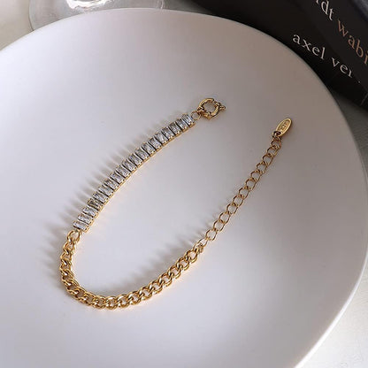 Premium 18K gold plated bangle bracelet with polished finish
