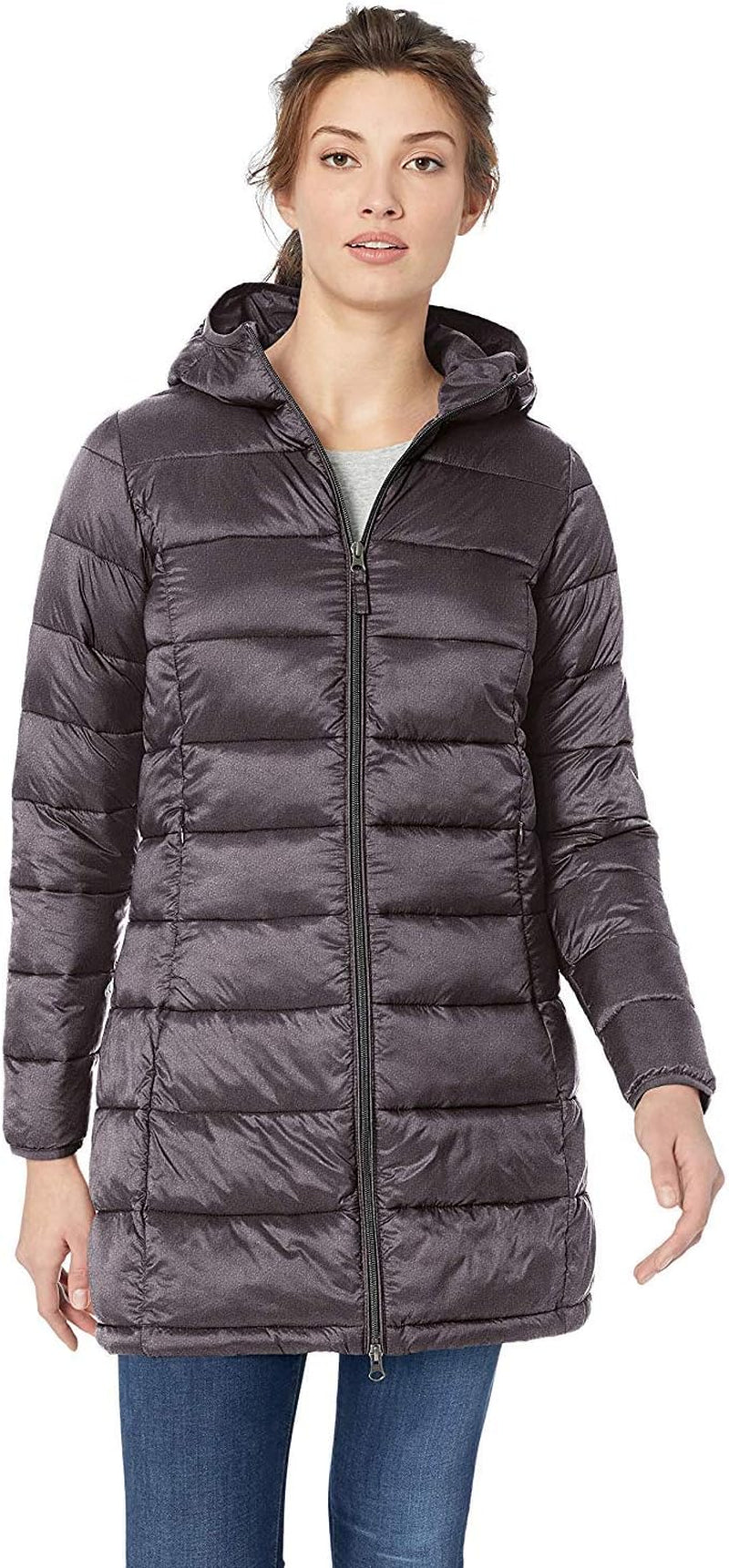 Amazon Essentials Womens Lightweight Water-Resistant Packable Hooded Puffer Coat (Available in plus Size)