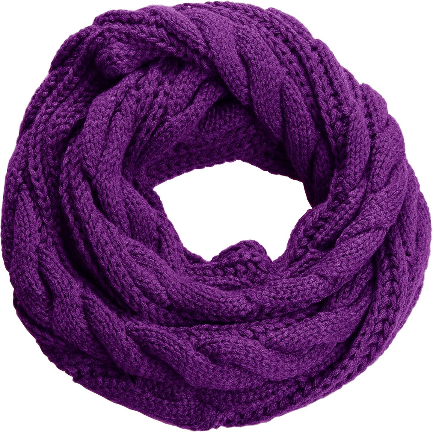 NEOSAN Womens Thick Ribbed Knit Winter Infinity Circle Loop Scarf