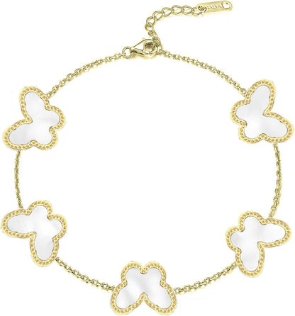 Highspark Clover Bracelets for Women | Designer Four Leaf Bracelets for Women | Lovely Gift