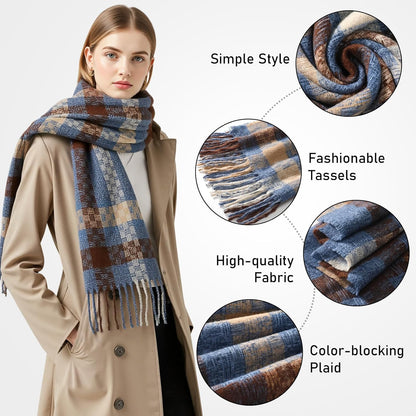 Winter Scarf for Women, Fashion Long Blanket Scarf Soft Feel Women'S Scarves & Wraps