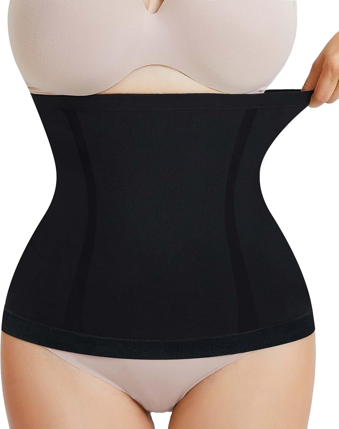 AOSBOEI waist trainer shapewear front compression view