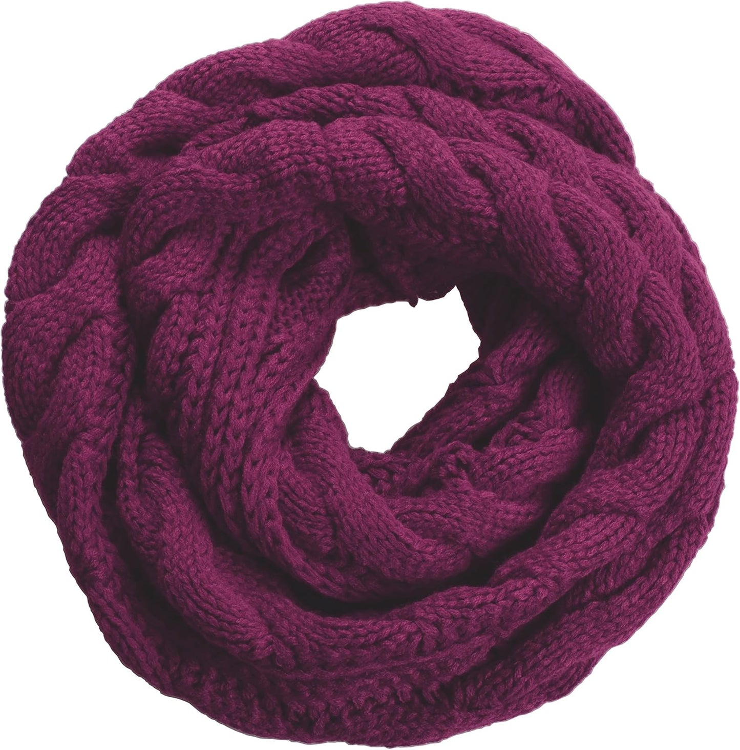 NEOSAN Womens Thick Ribbed Knit Winter Infinity Circle Loop Scarf