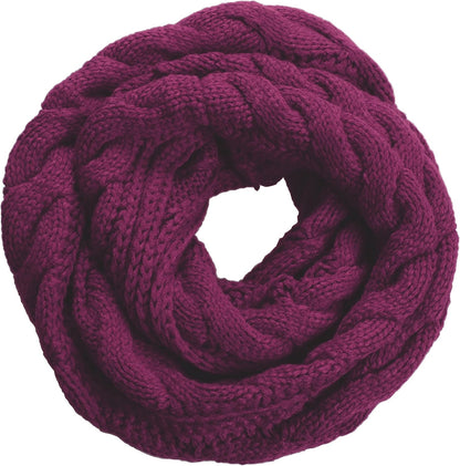 NEOSAN Womens Thick Ribbed Knit Winter Infinity Circle Loop Scarf