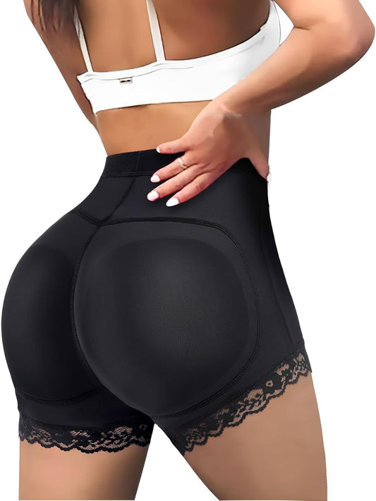 LODAY butt lifter padded lace panties front view showing hip enhancement