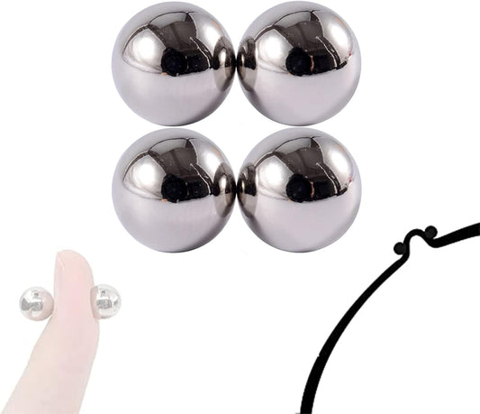 Magnetic Fake Piercing Jewelry – Non-Piercing Stainless Steel Body Jewelry for Ear, Nose, Lip, Nipple – for Adults Only – Not a Toy
