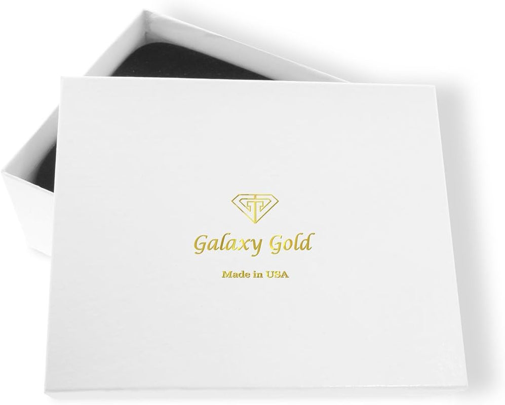 Galaxy Gold GG 14K Solid Gold 18" Necklace with Sapphire Flower Pendant