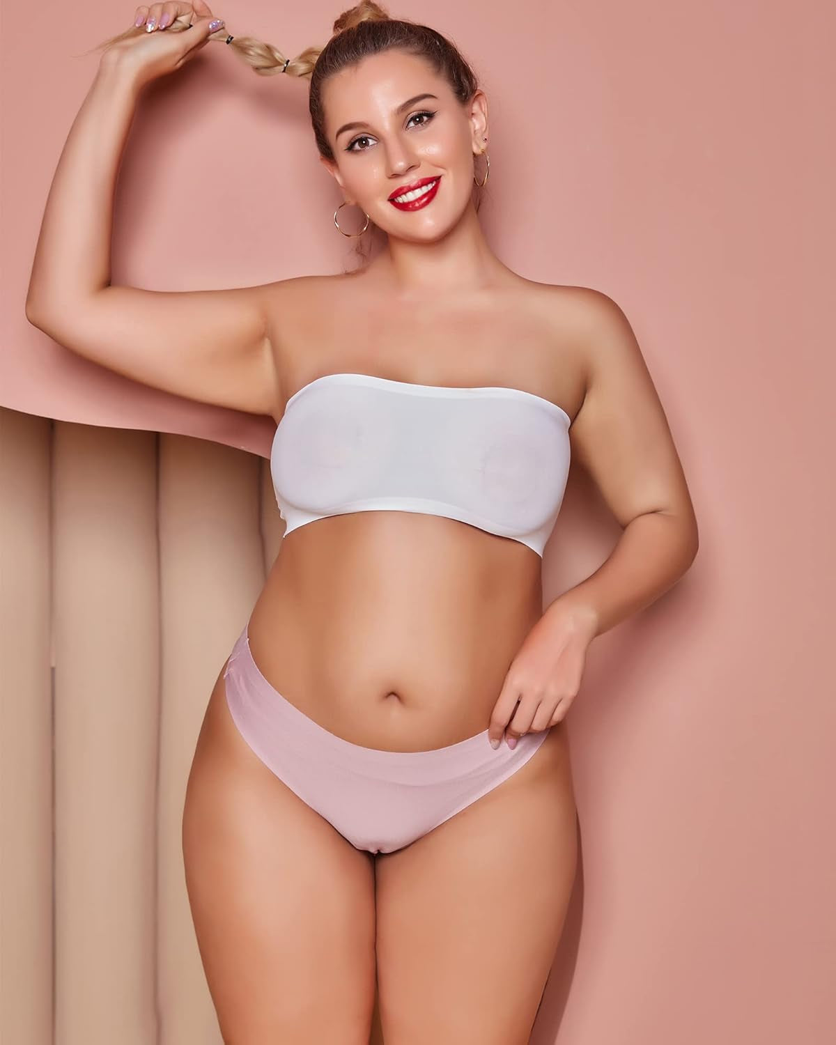 Invisible no show seamless thong panties low rise
